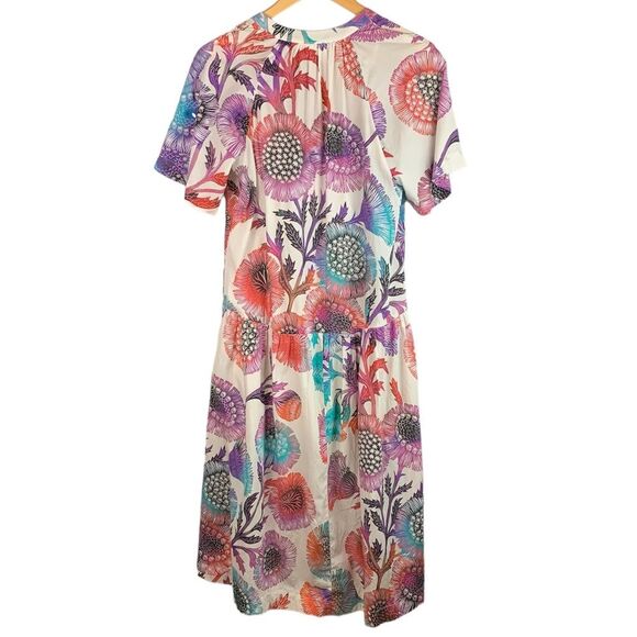 Anthropologie Tugboat women’s Azores midi oversized floral dress size XS/S - Picture 2 of 11